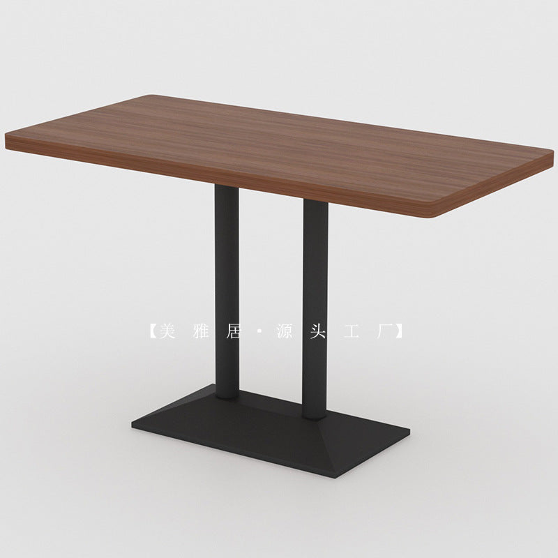 Company school unit canteen hotel solid wood tables and chairs food city snack bar one table four chairs dining table and chair combination