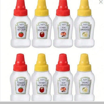 Mini sauce bottle plastic squeeze sauce bottle japanese style squeeze condiment bottle food grade portable soy sauce bottle cross-border