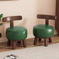 Backrest entry shoe changing stool living room low stool for home shoe changing stool can be rotated durable new chinoiserie solid wood shoe changing stool