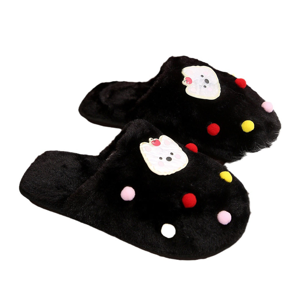 Cotton slippers women's parent-child cute cartoon girl heart cat slippers winter indoor and outdoor home baotou stuffed cotton slippers women