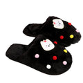 Cotton slippers women's parent-child cute cartoon girl heart cat slippers winter indoor and outdoor home baotou stuffed cotton slippers women