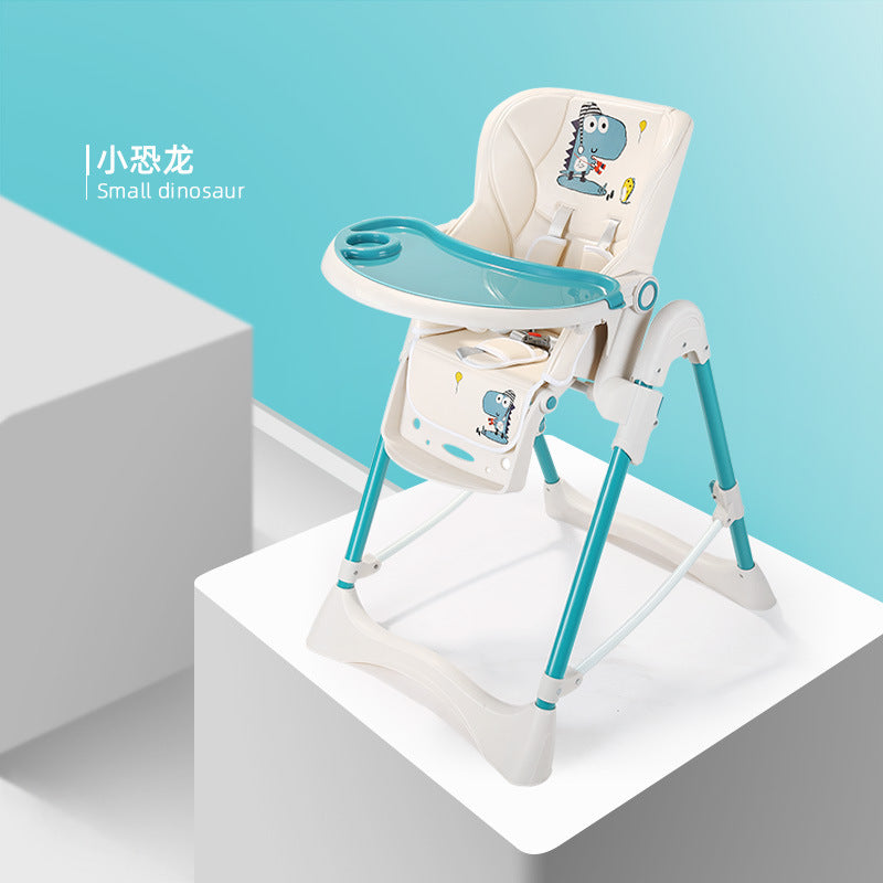 Bellico Children's Dining Chair Multifunctional Baby Dining Chair Foldable Portable Baby Dining Table Eating Seat
