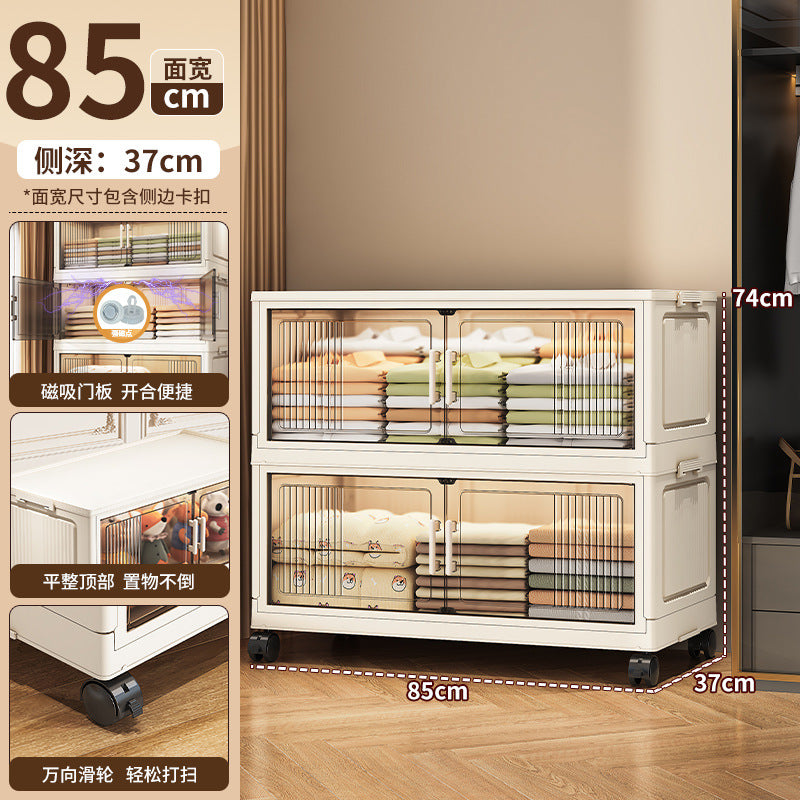 33-75 Plastic cosmetics cabinet storage storage box, folding transparent storage cabinet finishing multi-layer, starting from one piece for approval