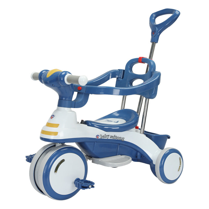 New children's tricycle 3-6 year old children's cart lighting music baby cart children's toy car