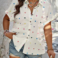 wholesale women's short-sleeved shirts, trendy shirt with hot-selling cross-border print designs, dropshipping available