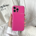 Suitable for apple 17 mobile phone case soft color large window glossy simple macaron all-inclusive iphone18 anti-fall case 12