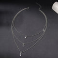 Star necklace wholesale new european and american cross-border alloy jewelry pendant moon multi-layered wearing high-end necklace for women