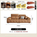 2025 new large apartment villa genuine leather sofa high back lawrence sofa italian light luxury genuine leather sofa