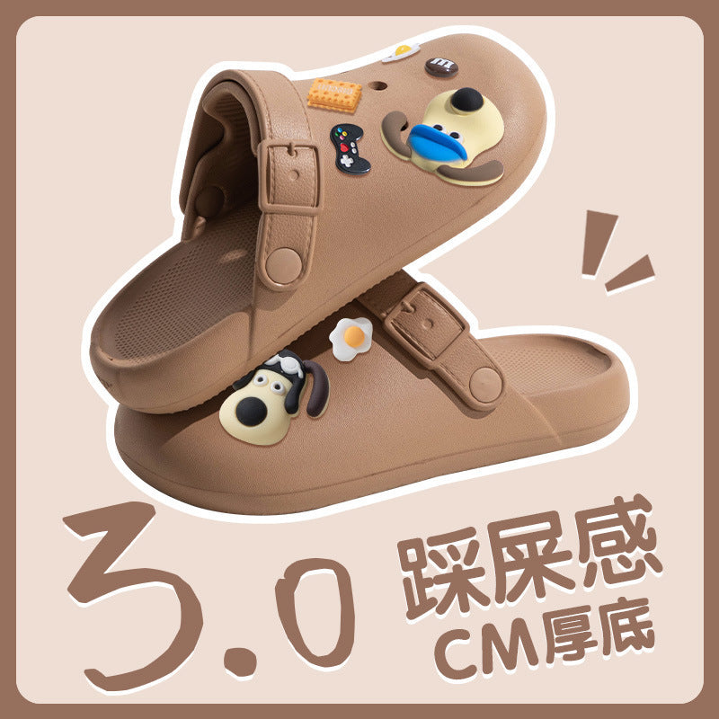 Women's clogs - new outdoor/indoor anti-slip thick-soled slippers for couples - summer comfort