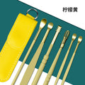 6-piece stainless steel earwax removal kit - double-ended, portable ear picks for kids, ear cleaning tools - in stock