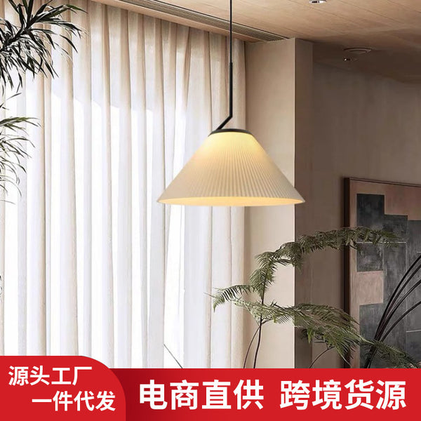 高颜值百褶艺术布艺茶室吊灯复古怀旧咖啡馆民宿酒店个性氛围吊灯