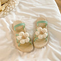 Summernew arrival women's easiest for matchflats two-wear sandals and slippers beach fashion flower sandals and slippers women's outwear slippers women