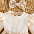 exclusive supply—baby girl college style suit, lace bow + short skirt, sleeveless dress two-piece set