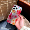 Watercolor floral phone case for apple 16 pro max, anti-drop iphone 17 fashion trend protective cover 15