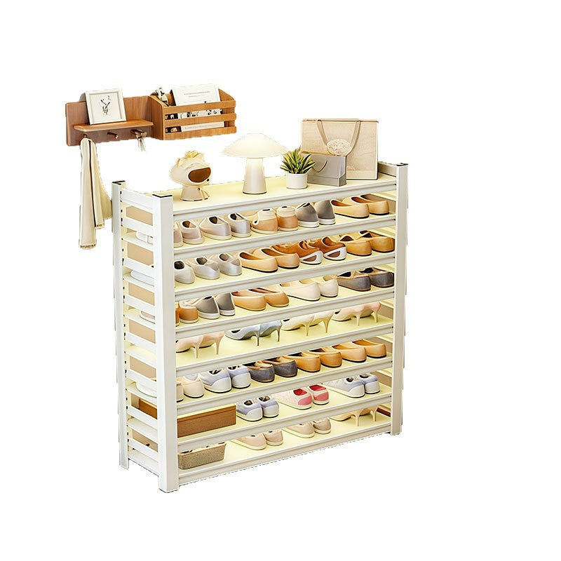 Household steel shoe rack floor-standing multi-layer storage rack simple storage rack entrance entrance door large-capacity shoe cabinet
