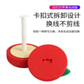 3d printed cartoon apple yarn spool double single axis home portable yarn rotating shaft holder tool