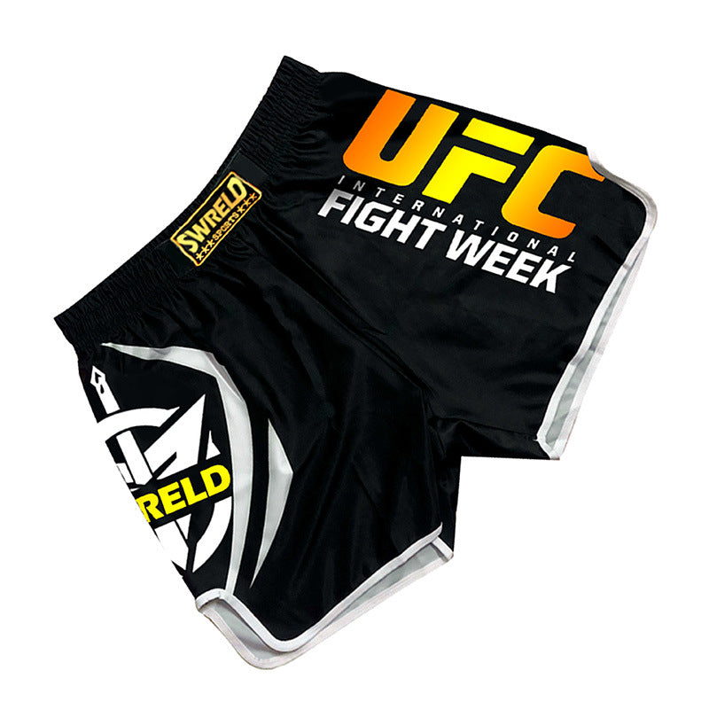 MMA Boxing Training Anti-Wear Fighting Pants UFC Mixed Fighting Muay Thai Shorts Running Fitness Cycling Fighting