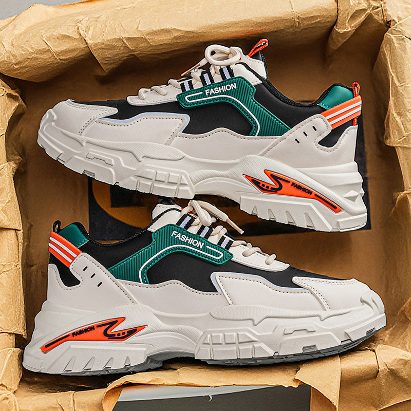 Men's winter 2025 new arrivals: student anti-slip running lightweight athletic casual waterproof teenager dad shoes - trendy footwear