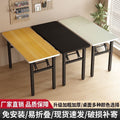 Assembly-free folding table - perfect for rentals, dining, rectangular training, and computer use. no assembly required, collapsible design