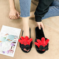 New arrivalinsgirlcasualhomecute cartoonfashion elements one-strap indoor casualstuffed slippers