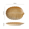 Vintage hotel style ceramic rectangular oval banana leaf creative dessert pastry serving plate restaurant sushi dish
