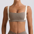 butt lift, tummy control, slimming look chest pad, running fitness shorts, halter sports intimates bra, yoga wear suit for women
