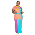C6975 cross-border   independent station fashion women's printed short-sleeve bestselling dress