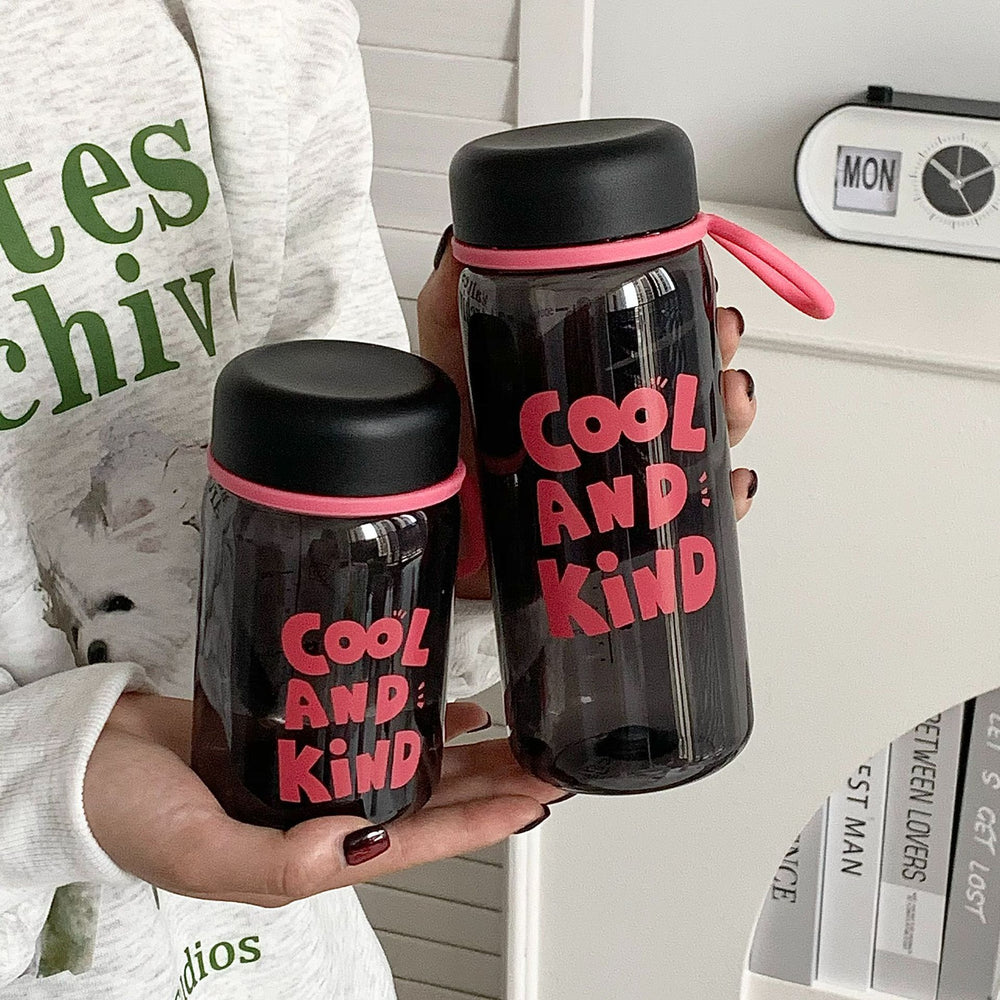 Handle ring cup casualbest selling plastic water cup student high-looking ins cup tea cup large capacity with handle ring