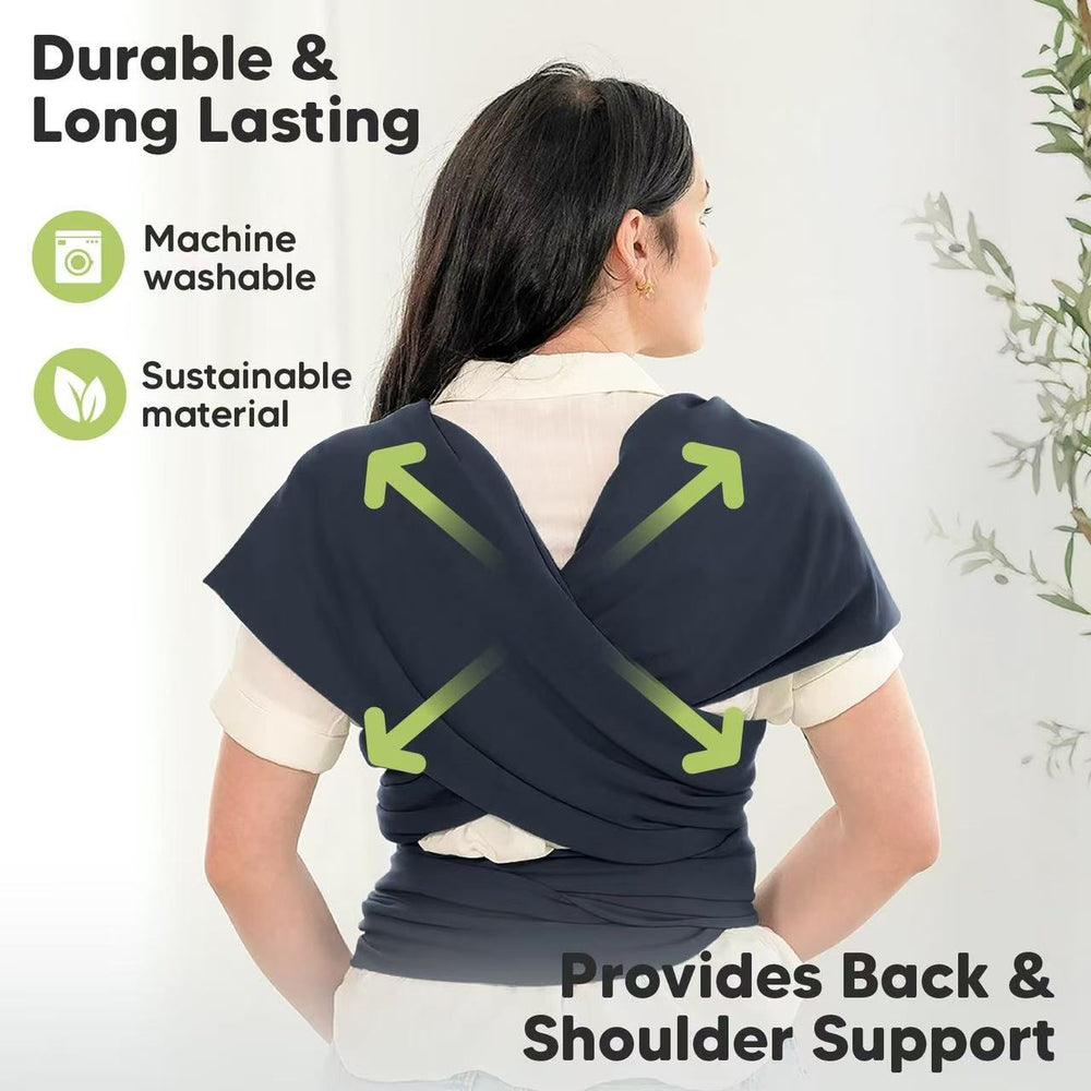 Baby wrap carrier one piece breathable baby lightweight hands-free knitting carrier portable