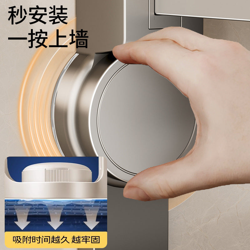 Suction cup towel rack, bathroom free punching, bathroom rack, toilet double folding towel rack, bathroom pendant set.