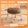 Baby carrying handy gadget universal roller pulley low stool kids toddler stool multifunctional beauty seam pedicure shoe changing stool round stool soft seat