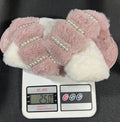 Autumn winternew arrival indoor and outdoor fur slippers cross thick sole fur slippers women's pearl rhinestone soft bottomfor home cotton slippers