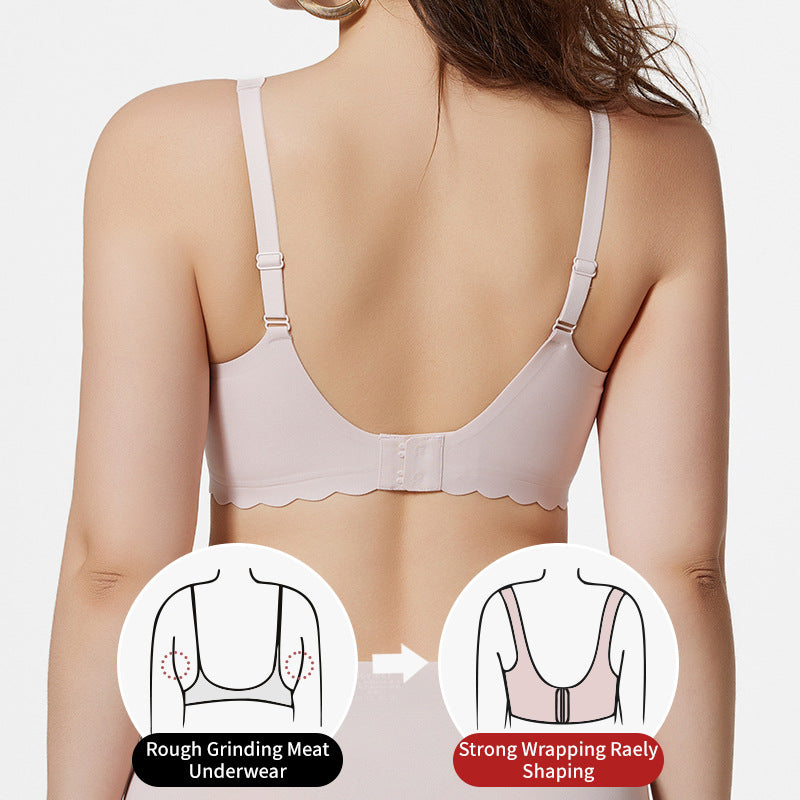 European and american cross-border exclusive supply of women's large size seamless intimates push-up comfortable anti-sagging seamless comfortable seamless bra