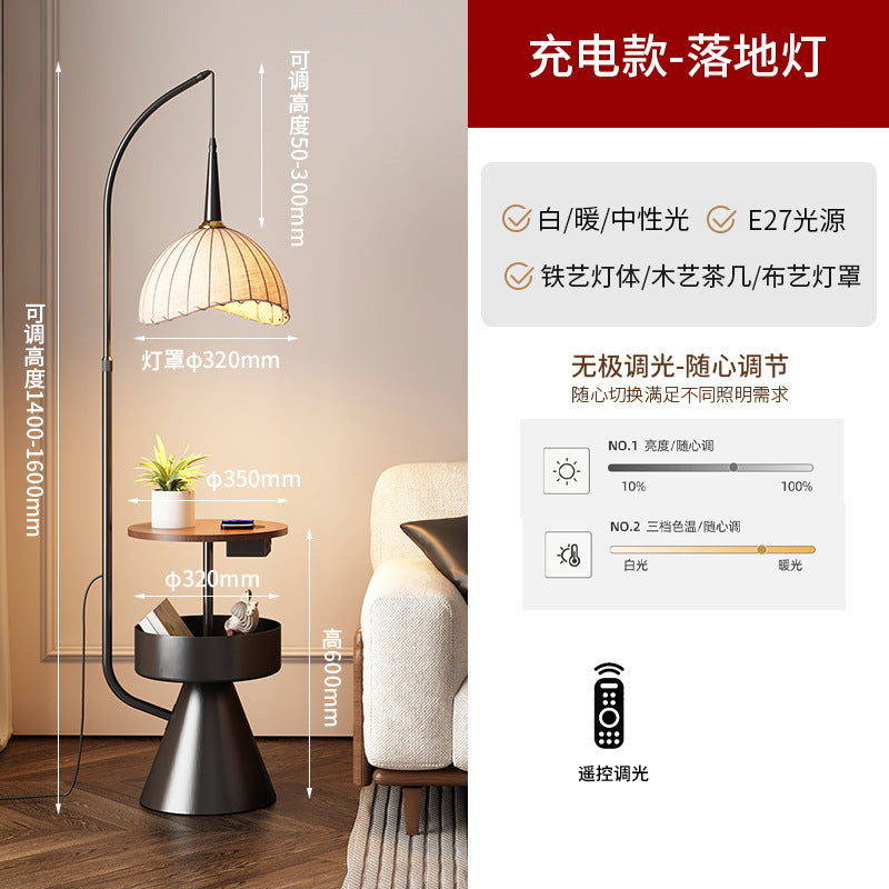 Popular medieval style floor lamp functional grapefruit floor lamp retro atmosphere lamp decorative lamp living room fishing lamp