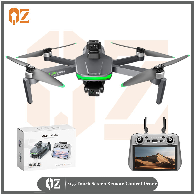 Digital image transmission 7.2inch screen control s155 drone gps three-axis gimbal professional aerial photography payload remote control aircraft