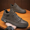 Boots men's shoes spring high-top retro british casual leather shoes classy workwear boots slip-on sneakers trendy shoes
