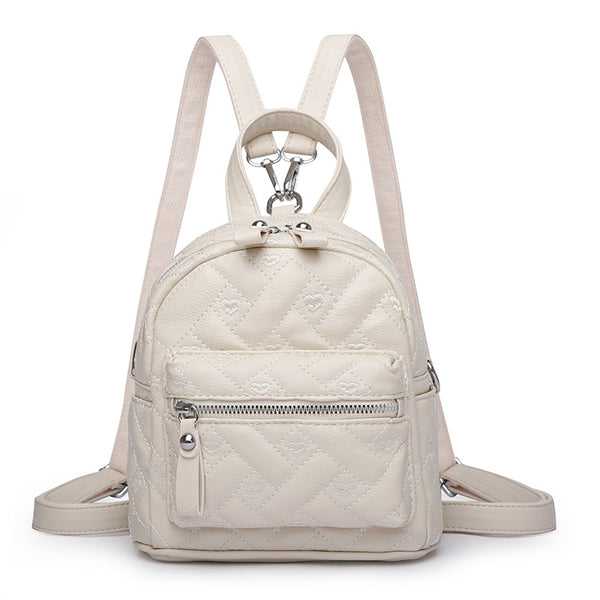 Texture trend casual fashion backpack women's new 2025 versatile commuter backpack student bag