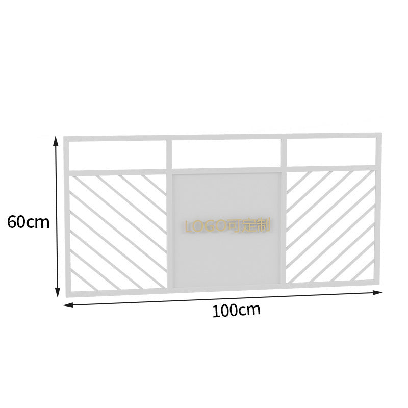 Outdoor wrought iron flower box grid combination fence commercial street square flower slot planting flower pot restaurant stainless steel flower bed