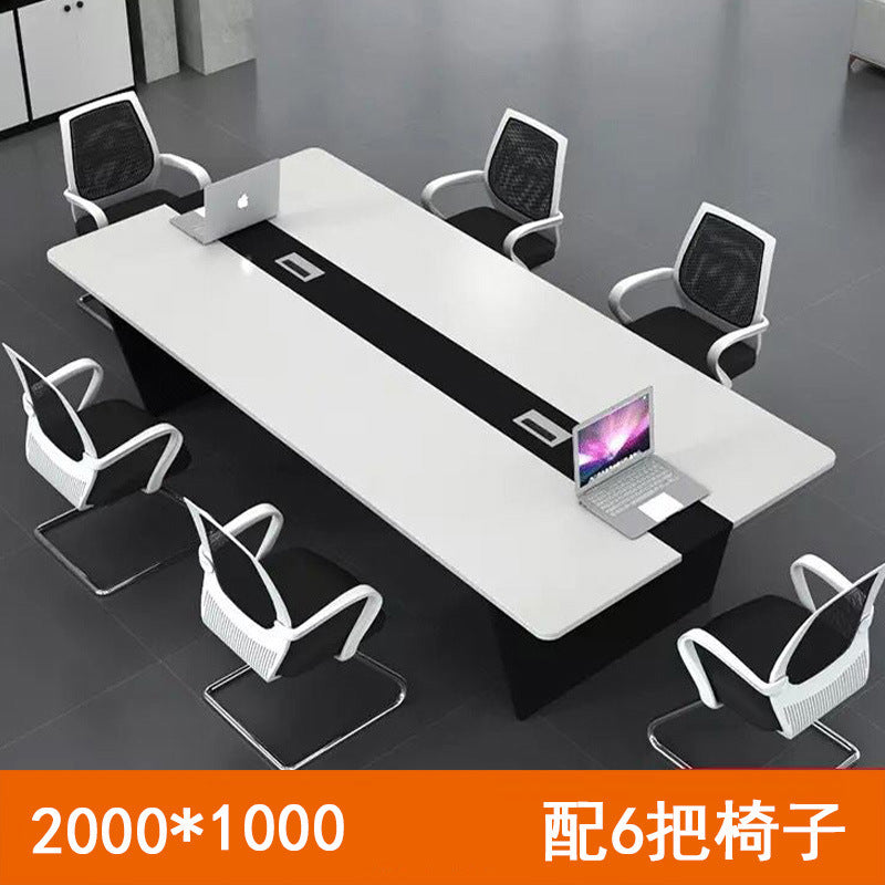 Conference room conference table long table simple modern training table strip table chair meeting large table combination