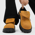 Derby shoes 2026new arrivalspringlow anklebootsmenretroworkwear shoesthick soleincreased breathable suede shoes