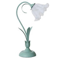 Cream romantic table lamp - bedroom bedside lamp - trendy girl birthday gift - popular european style floral ambient light