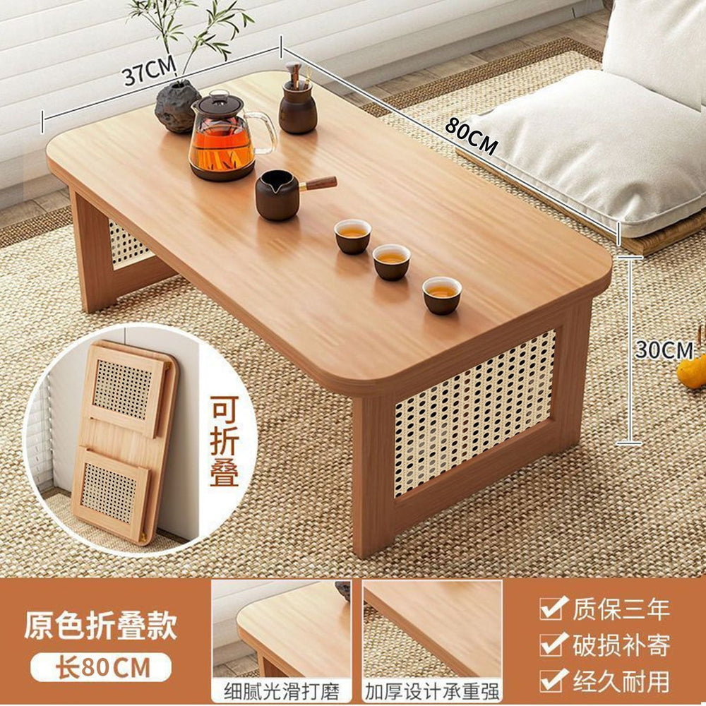 Japanese style bay window table tatami tea table kang table for home bed tea table coffee table balcony bay window small square table computer table