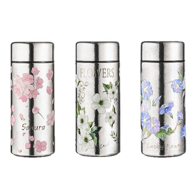 Pure titanium thermos cup for girls, high-looking portable flap pocket pants cup, mini water cup, for home tea cup, small capacity travel cup