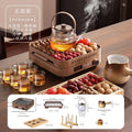 [eighteen-piece set for making tea + roasted milk] moon spirit cup + moon cage pot + roasted milk + stove and drawer set + cup holder + storage tray