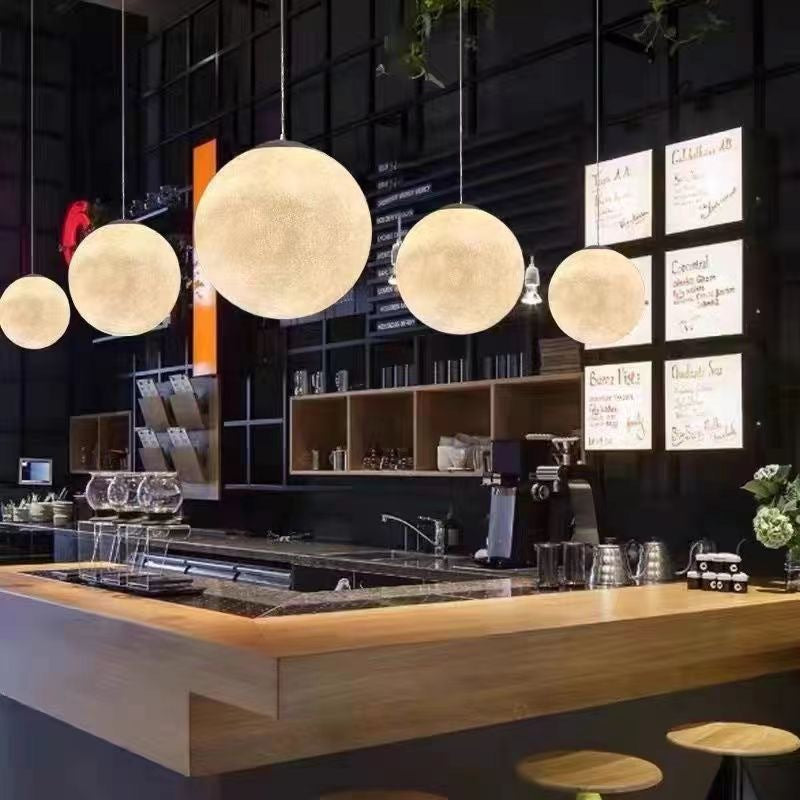 Restaurant courtyard chandelier project landscape waterproof chandelier swimming pool light atmosphere design courtyard charging moon chandelier