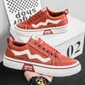 Men's canvas shoes 2025 new winter anti-slip athletic sneakers summer breathable red versatile casual men's shoes