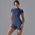 New arrival: seamless, barely-there feel, high-neck yoga bodysuit with half-zip – quick-dry, one-piece activewear for running and fitness