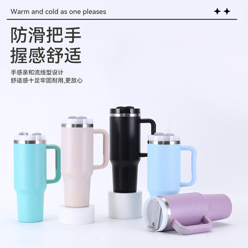 amazon 304 stainless steel thermos cup 40oz portable sealed car cup outdoor travel ice cup
