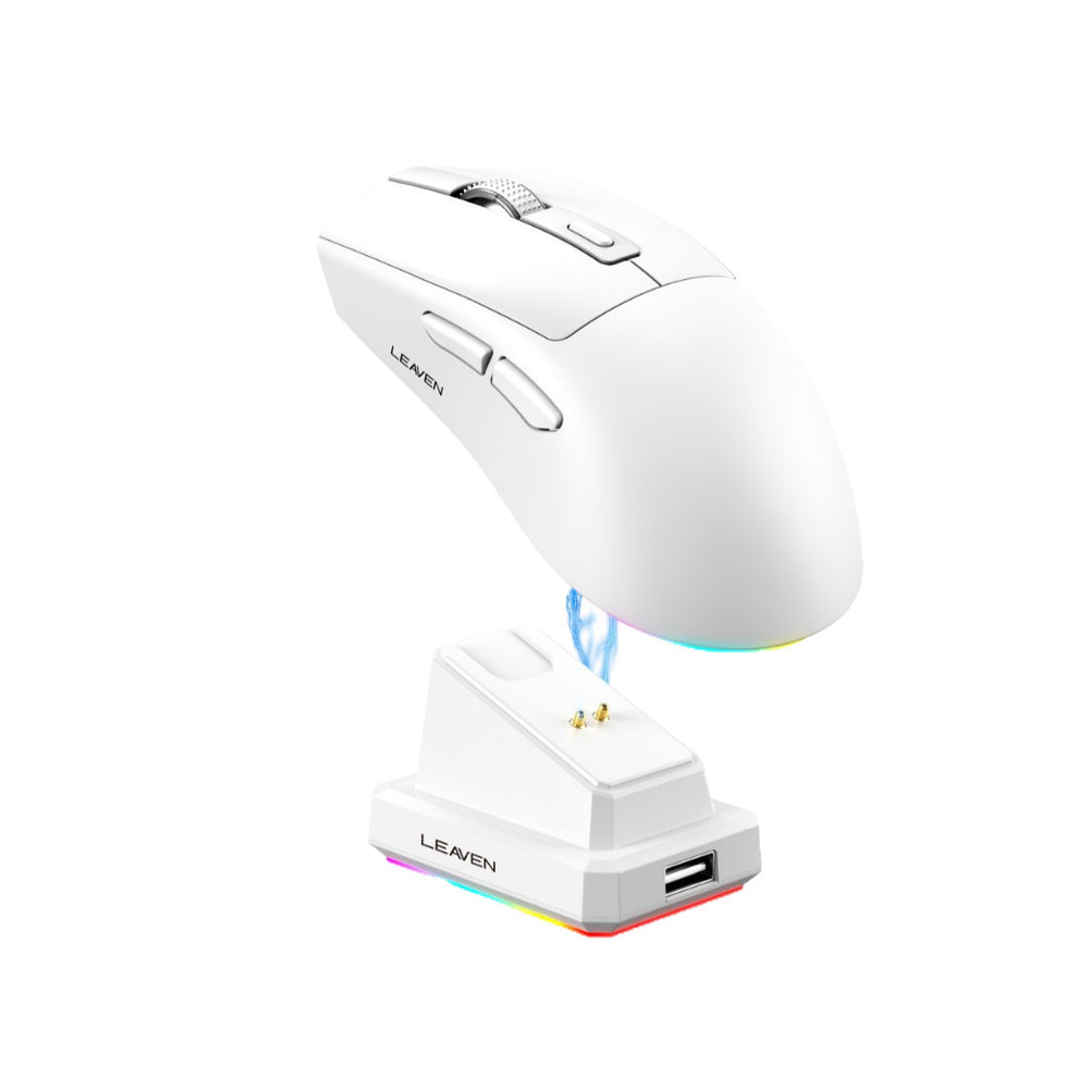 Cracked x3 bluetooth wireless dual-mode mouse with charging dock - lightweight laptop gaming mouse for esports