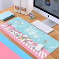 Large mouse pad, extra large rubber desk mat, non-slip keyboard pad, cartoon gaming desk mat, computer accessories